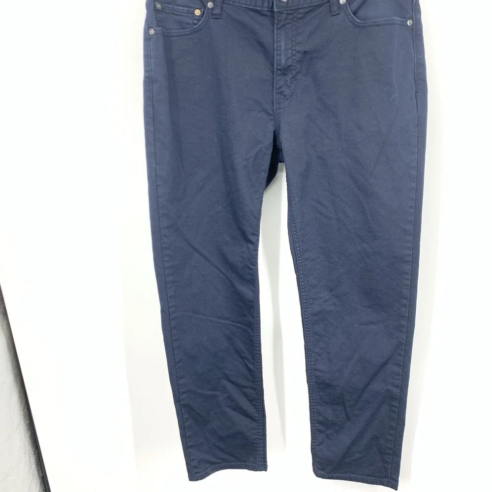 Banana Republic Men Size 36 x 30 Pants Blue Slim Straight Travel Jeans Stretch